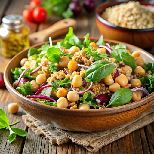 Tam Tahıllı Nohut Salatası